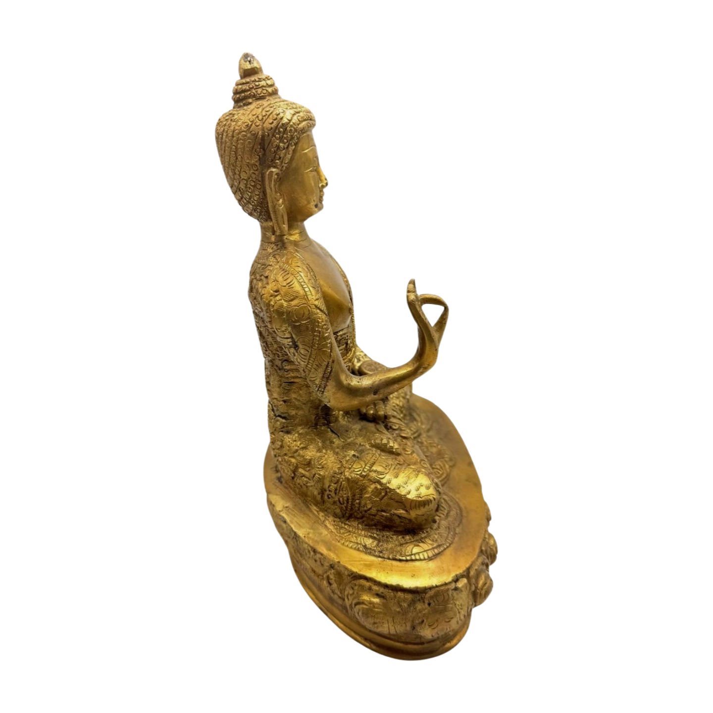 Estatua de bronce de Buda en meditación