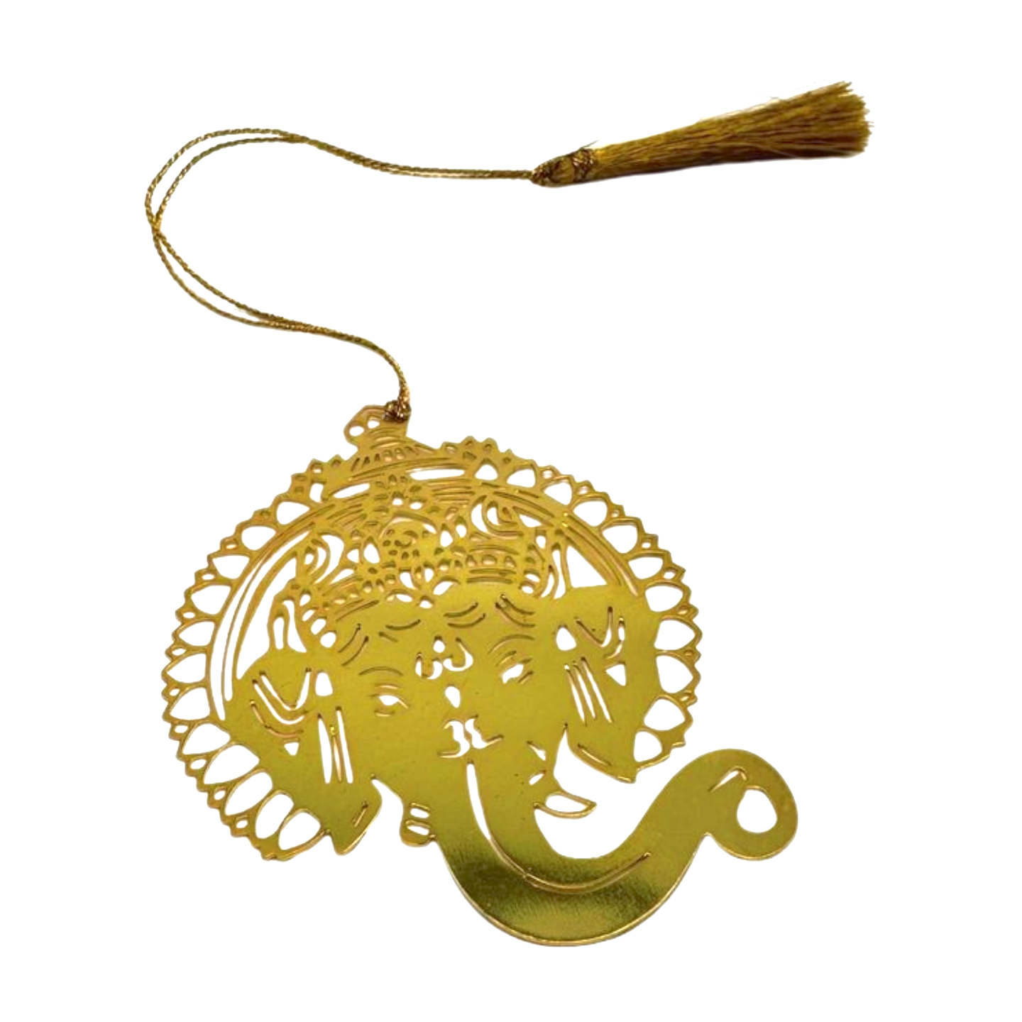 Punto de libro dorado en forma de Elefante