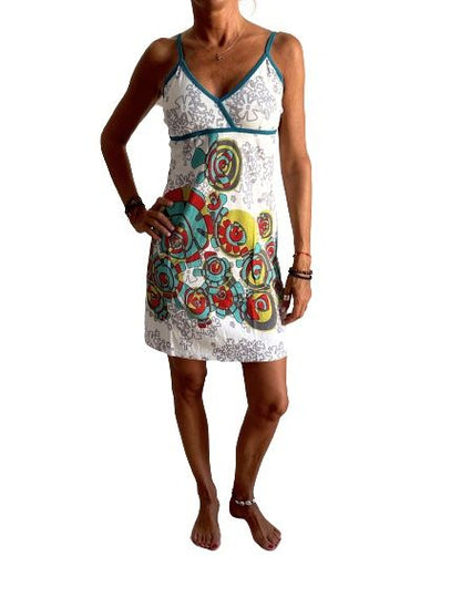 Vestido de algodón estampado