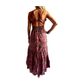 Vestido indio estampado de seda