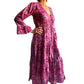 Vestido indio estampado de seda