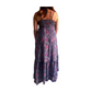 Vestido indio estampado de seda